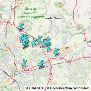Mappa Via Giacomo di Palombara, 00131 Roma RM, Italia (3.665)