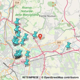 Mappa Via Giacomo di Palombara, 00131 Roma RM, Italia (5.8335)