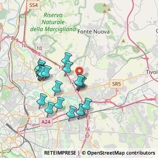 Mappa Via Giacomo di Palombara, 00131 Roma RM, Italia (3.905)