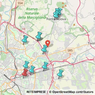 Mappa Via Giacomo di Palombara, 00131 Roma RM, Italia (4.92417)