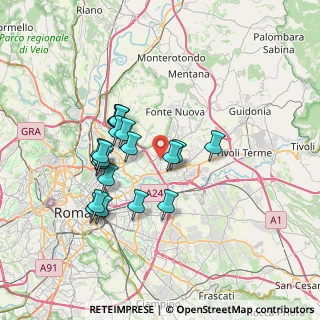 Mappa Via Giacomo di Palombara, 00131 Roma RM, Italia (6.5205)