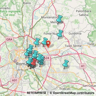 Mappa Via Giacomo di Palombara, 00131 Roma RM, Italia (8.03778)