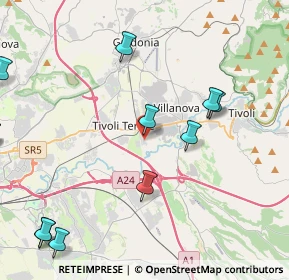 Mappa Via Tazio Nuvolari, 00011 Tivoli RM, Italia (5.93667)