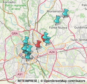 Mappa Via Petrocchi Policarpo, 00137 Roma RM, Italia (6.95455)