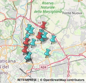 Mappa Via Petrocchi Policarpo, 00137 Roma RM, Italia (2.97389)