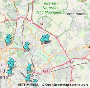 Mappa Via Petrocchi Policarpo, 00137 Roma RM, Italia (6.01)