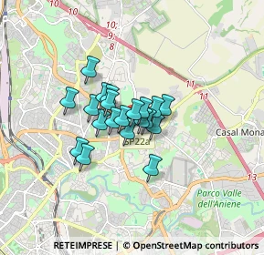 Mappa Via Petrocchi Policarpo, 00137 Roma RM, Italia (1.0405)