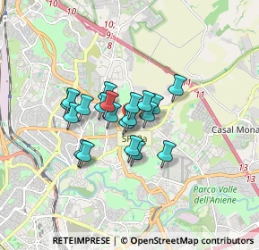 Mappa Via Petrocchi Policarpo, 00137 Roma RM, Italia (1.179)