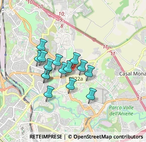 Mappa Via Petrocchi Policarpo, 00137 Roma RM, Italia (1.37933)