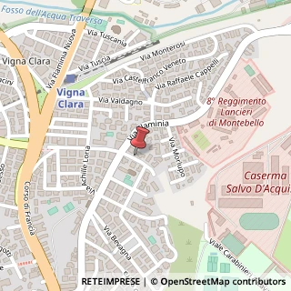 Mappa Via Città di Castello, 15, 00191 Roma, Roma (Lazio)