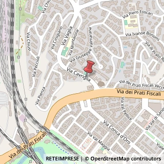 Mappa Via Cavriglia, 8/B, 00139 Roma, Roma (Lazio)