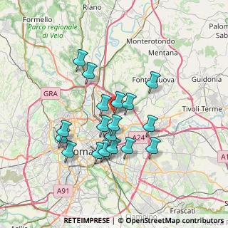 Mappa Via Ludovico di Breme, 00137 Roma RM, Italia (6.57)