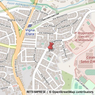 Mappa Via Città di Castello, 12, 00191 Roma, Roma (Lazio)