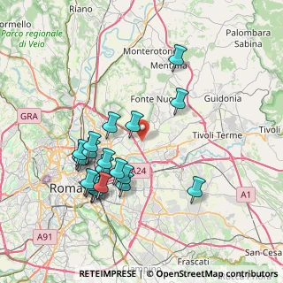 Mappa Via Ottaviano Conte di Palombara, 00131 Roma RM, Italia (7.995)