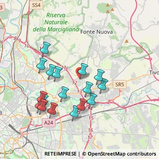Mappa Via Ottaviano Conte di Palombara, 00131 Roma RM, Italia (3.92059)