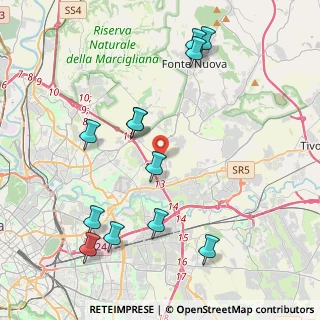 Mappa Via Ottaviano Conte di Palombara, 00131 Roma RM, Italia (4.81833)