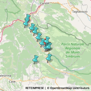Mappa Contrada Vignola, 00028 Subiaco RM, Italia (5.47)