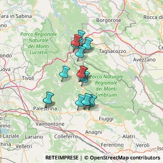 Mappa Contrada Vignola, 00028 Subiaco RM, Italia (11.39688)