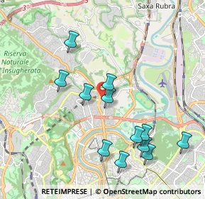 Mappa Via Francesco Saverio Nitti, 00191 Roma RM, Italia (2.13417)