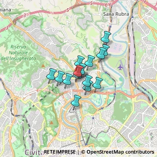 Mappa Via Francesco Saverio Nitti, 00191 Roma RM, Italia (1.07467)