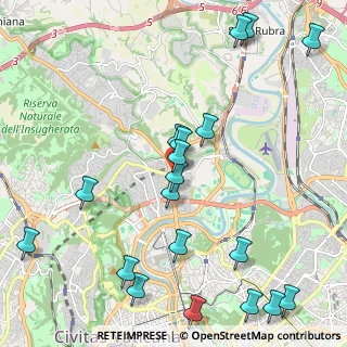 Mappa Via Francesco Saverio Nitti, 00191 Roma RM, Italia (2.77842)