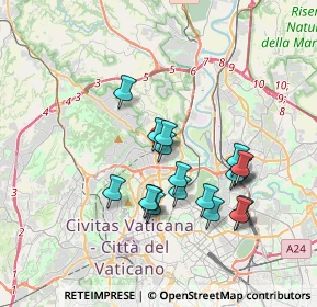 Mappa Via Francesco Saverio Nitti, 00191 Roma RM, Italia (3.43947)