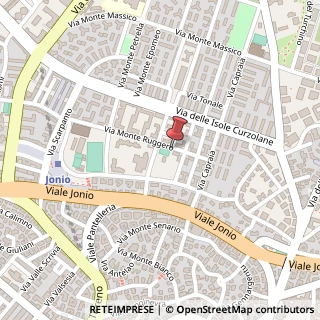 Mappa Via Monte Ruggero, 25, 00139 Roma, Roma (Lazio)