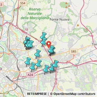Mappa Via Camilla Virginia Savelli, 00131 Roma RM, Italia (3.6725)