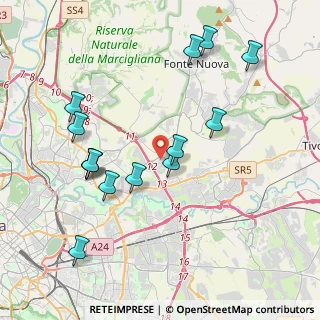 Mappa Via Camilla Virginia Savelli, 00131 Roma RM, Italia (4.42071)