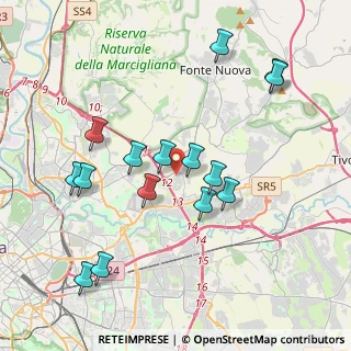 Mappa Via Camilla Virginia Savelli, 00131 Roma RM, Italia (4.23067)