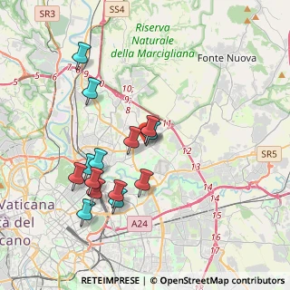 Mappa Piazza Leonardo Sciascia, 00137 Roma RM, Italia (3.91786)
