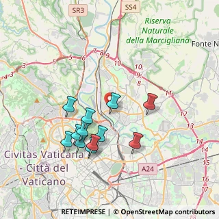Mappa Via dei Prati Fiscali, 00144 Roma RM, Italia (3.64417)