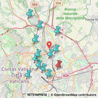 Mappa Via dei Prati Fiscali Vecchia, 00141 Roma RM, Italia (4.03615)