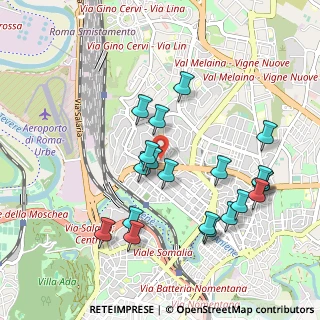 Mappa Via dei Prati Fiscali Vecchia, 00141 Roma RM, Italia (1.057)