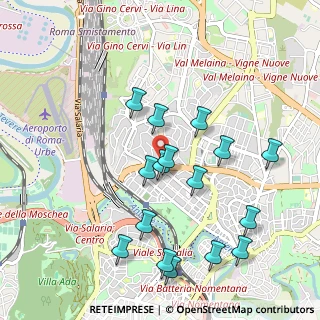 Mappa Via dei Prati Fiscali Vecchia, 00141 Roma RM, Italia (1.08)