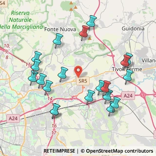 Mappa Via Ludovico Muratori, 00012 Setteville RM, Italia (4.779)