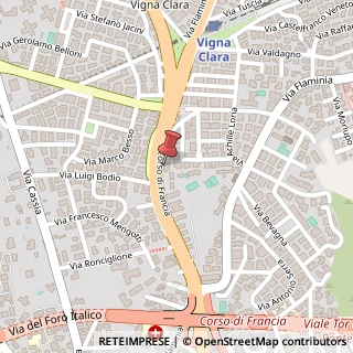 Mappa Corso di Francia, 216, 00191 Roma, Roma (Lazio)