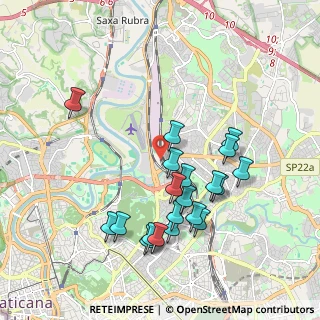 Mappa Via Fiesole, 00138 Roma RM, Italia (2.034)