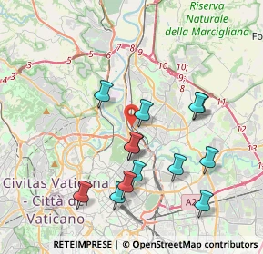 Mappa Via Fiesole, 00138 Roma RM, Italia (3.99846)