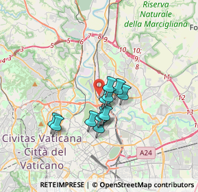 Mappa Via Fiesole, 00138 Roma RM, Italia (2.57167)