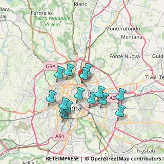 Mappa Via Fiesole, 00138 Roma RM, Italia (6.72667)