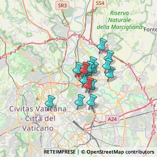 Mappa Via Fiesole, 00138 Roma RM, Italia (2.414)