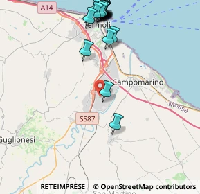 Mappa Via Alessandro Volta Z.I., 86039 Termoli CB, Italia (5.376)