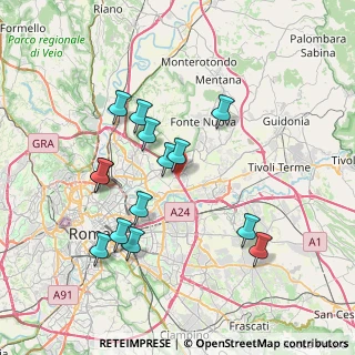 Mappa Via Belmonte in Sabina, 00156 Roma RM, Italia (7.55643)