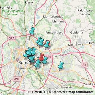 Mappa Via Belmonte in Sabina, 00156 Roma RM, Italia (7.4385)