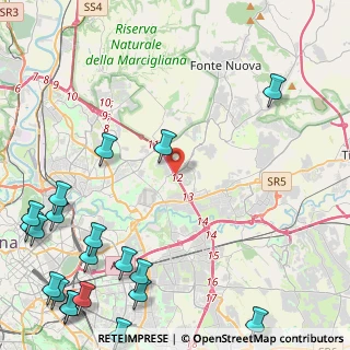 Mappa Via Belmonte in Sabina, 00156 Roma RM, Italia (7.4805)