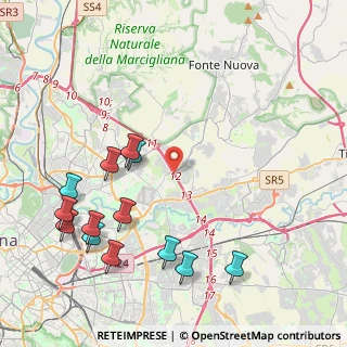 Mappa Via Belmonte in Sabina, 00156 Roma RM, Italia (5.24077)