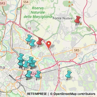 Mappa Via Belmonte in Sabina, 00156 Roma RM, Italia (5.63933)