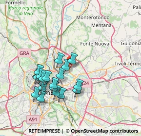 Mappa Via Carlo Lorenzini, 00137 Roma RM, Italia (7.395)