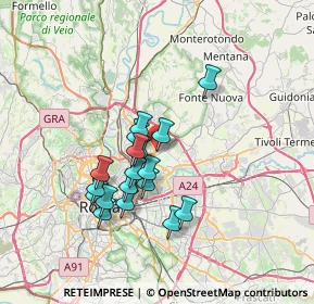 Mappa Via Carlo Lorenzini, 00137 Roma RM, Italia (6.14556)